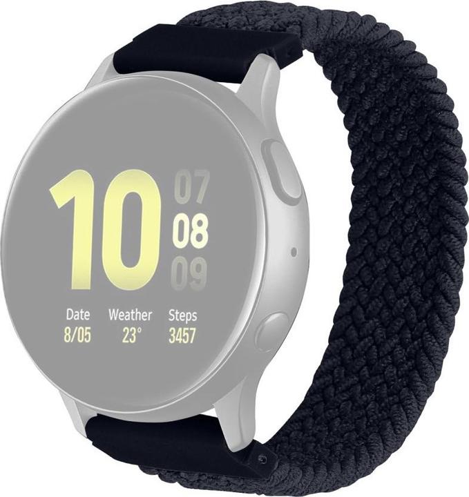 Cover-Discount 22mm Nylon Armband Loop schwarz (22 mm, Silikon)
