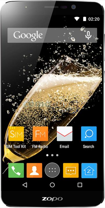 Zopo ZP951 Vitesse 7 (16 Go, Noir/Argent, 5", Double SIM, 13.20 Mpx, 4G)