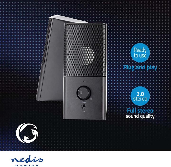 Image du produit Nedis Enceinte de jeu GSPR10020BK
