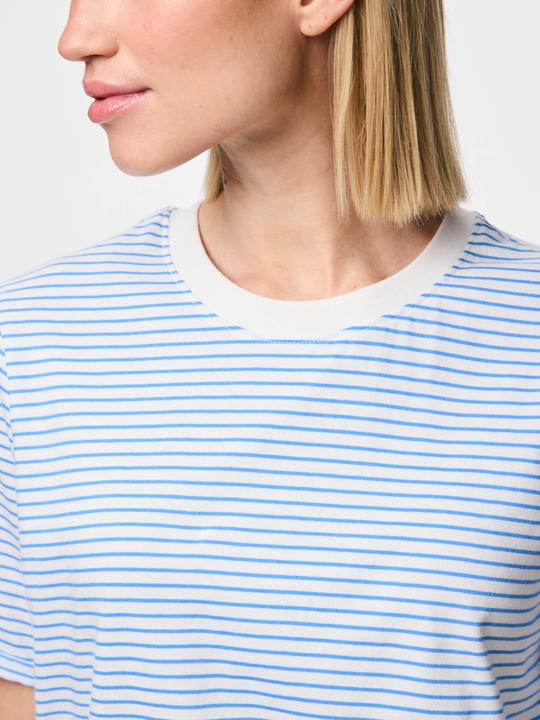 Produktbild Pieces Pcria Ss Fold Up Tee Stripes Noos Bc (XS)