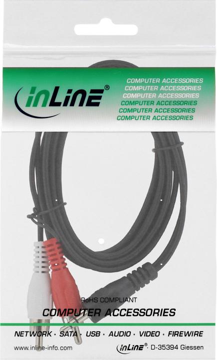 Image du produit InLine Câble Cinch/jack (7.50 m, RCA, Jack 3,5 mm (AUX))