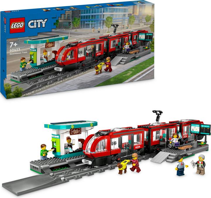 Produktbild LEGO Strassenbahn mit Haltestelle (60423, LEGO City)