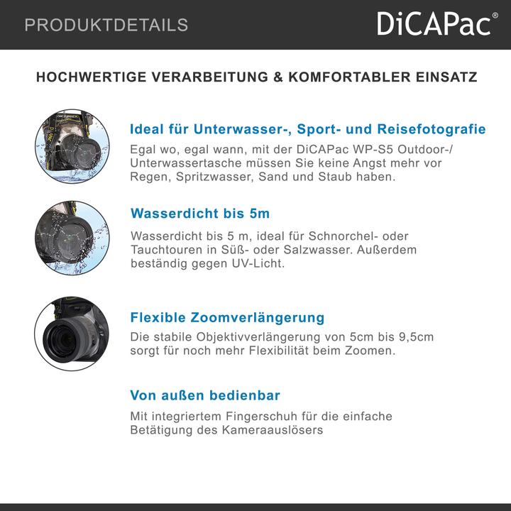 Produktbild DiCAPac Wp-S5 (Kamera Innentasche, 1 l)