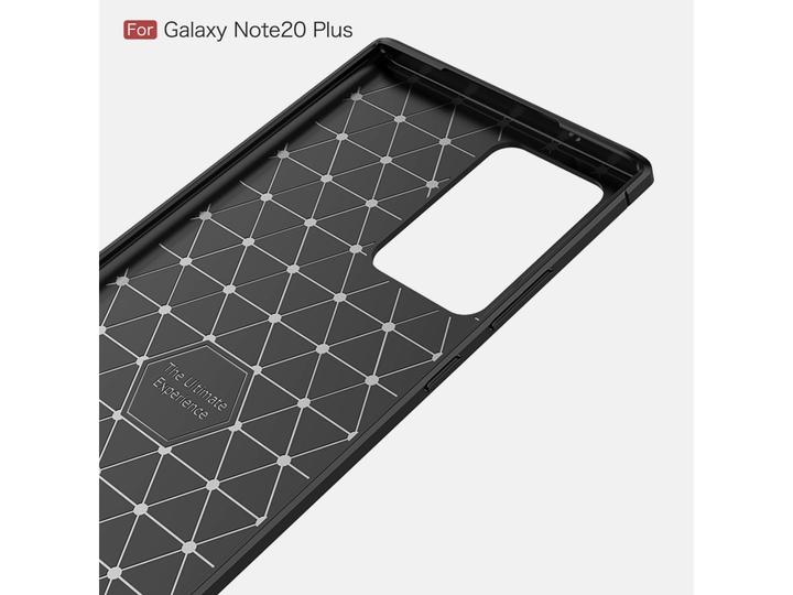 Produktbild Screenguard Samsung Galaxy Note20 Ultra Hülle Carbon Brushed Soft TPU (Samsung Galaxy Note 20 Ultra)