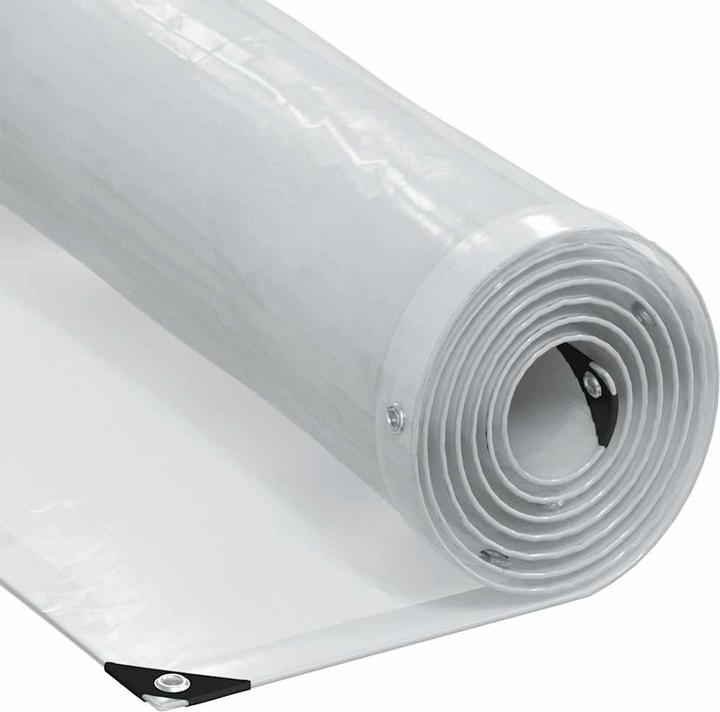 VidaXL Transparente Plane mit Ösen (400 x 500 cm)