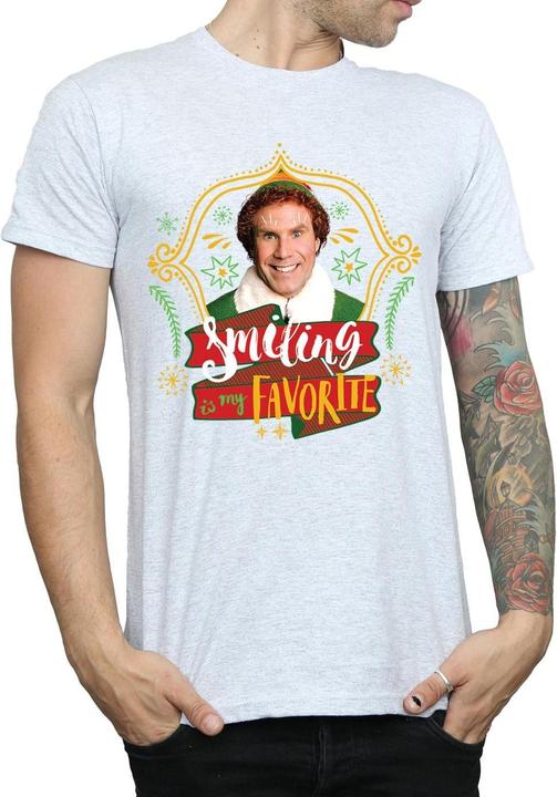 Actual product image Elf Mens Buddy Smiling T-Shirt (XXL)
