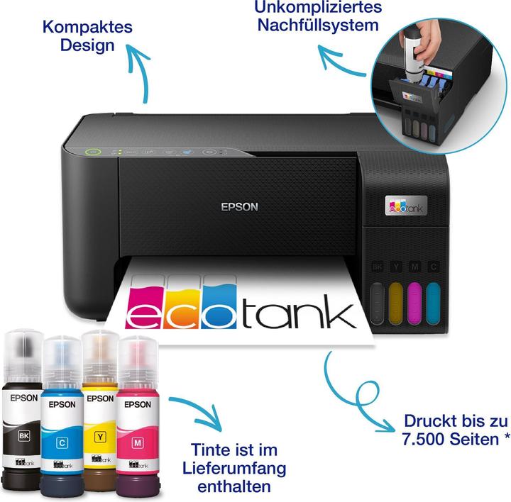 Image du produit Epson EcoTank ET-2860 (Réservoir d'encre, Couleur)