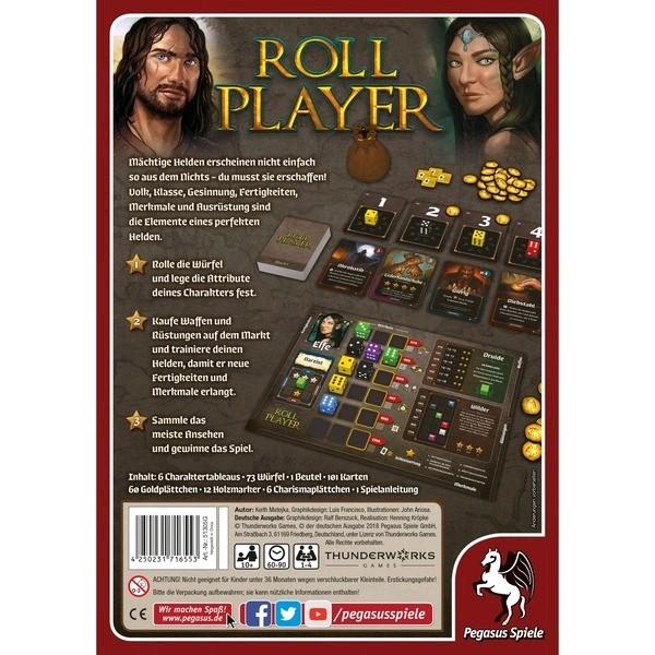 Actual product image Pegasus Connoisseur game Roll Player (German)