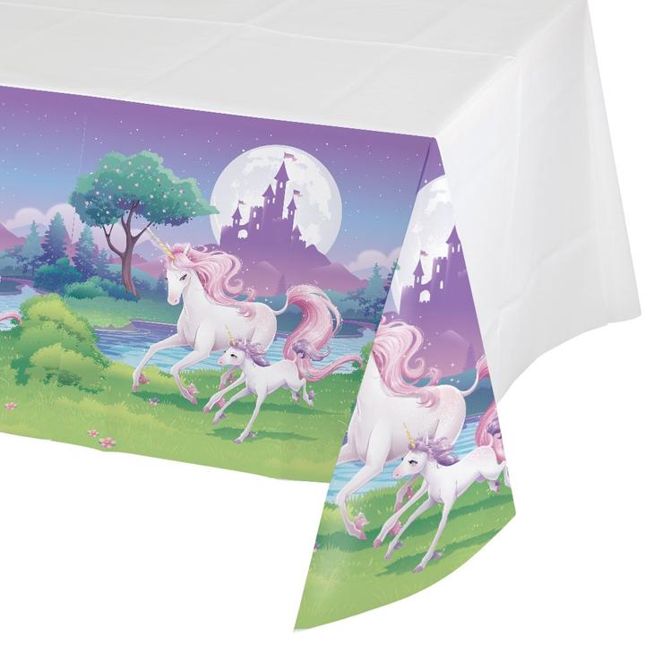 Immagine prodotto Creative Converting Copritavolo per festa con bordo in plastica fantasia unicorno