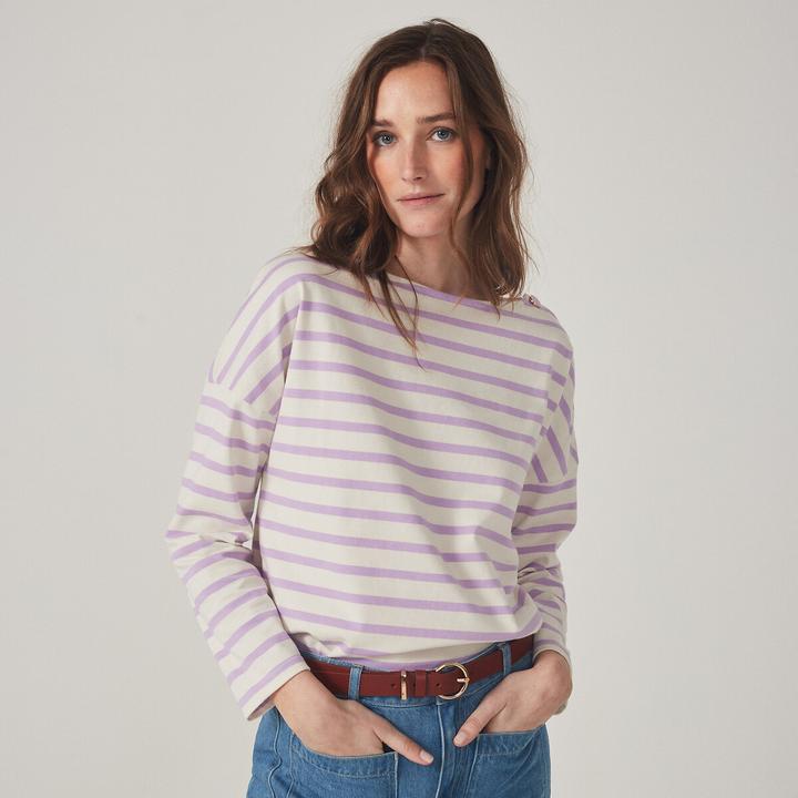 Produktbild La Redoute Collections Ringelshirt Signature AIMIE mit lockerer Schnittform (38)