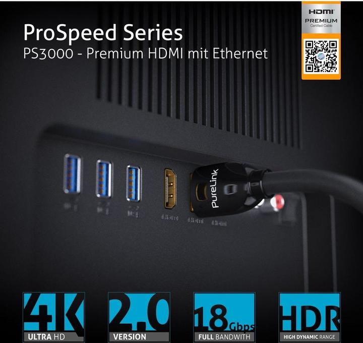 Produktbild Purelink HDMI (Typ A) — HDMI (Typ A) (2 m, HDMI)
