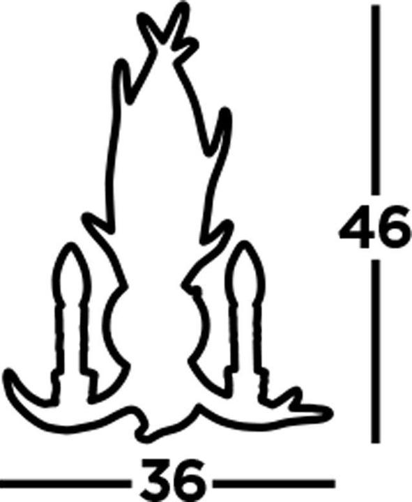 Image du produit Licht-Erlebnisse Wandlampe Zwolle (E14)