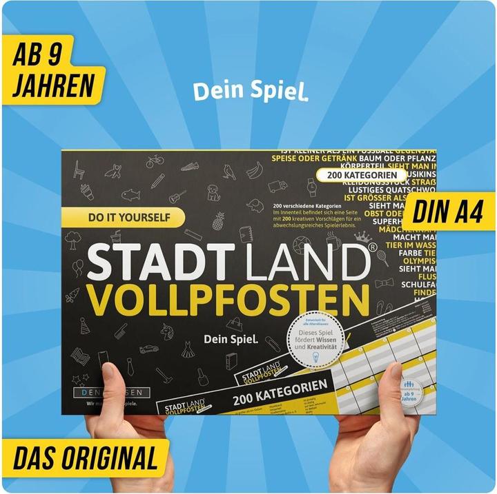 Produktbild Denkriesen Stadt Land Vollpfosten - Do It Yourself-Edition - Dein Spiel (Deutsch)