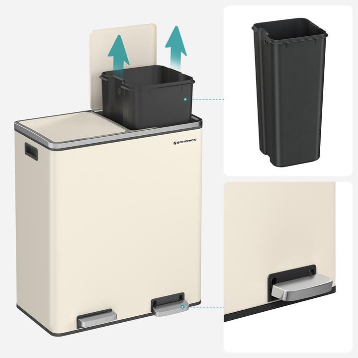 Actual product image Songmics Waste bin with lid and inner bin (60 l)