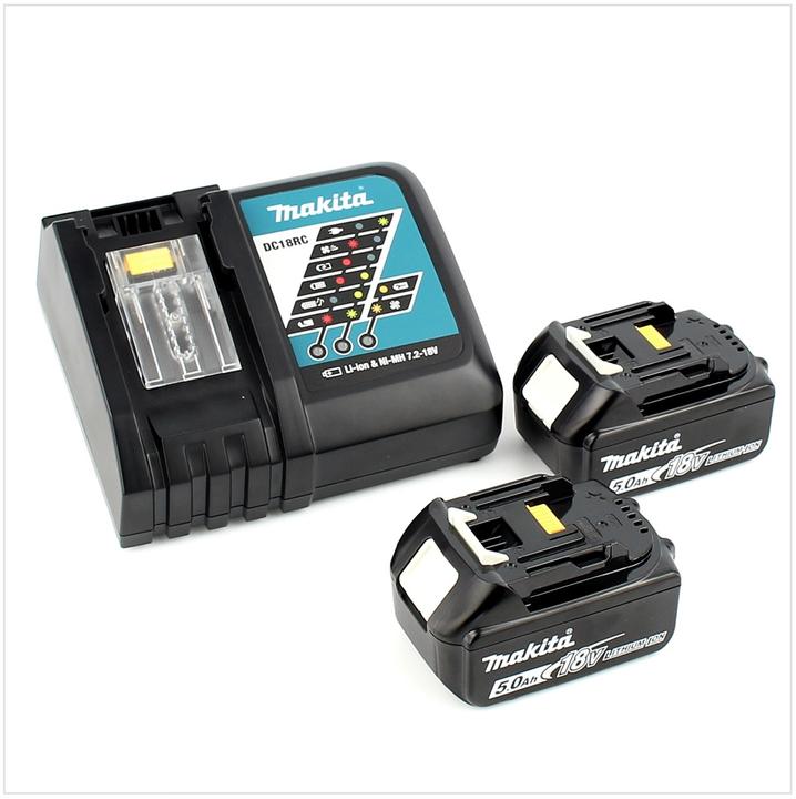 Immagine prodotto Makita DTW 1001 RTJ 18V Trapano avvitatore ad impulsi a batteria in Makpac + 2x Batterie BL 1850 5,0 (Batteria ricaricabile)