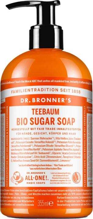 Actual product image Dr. Bronner's Sugar Soap (Liquid soap, 355 ml)