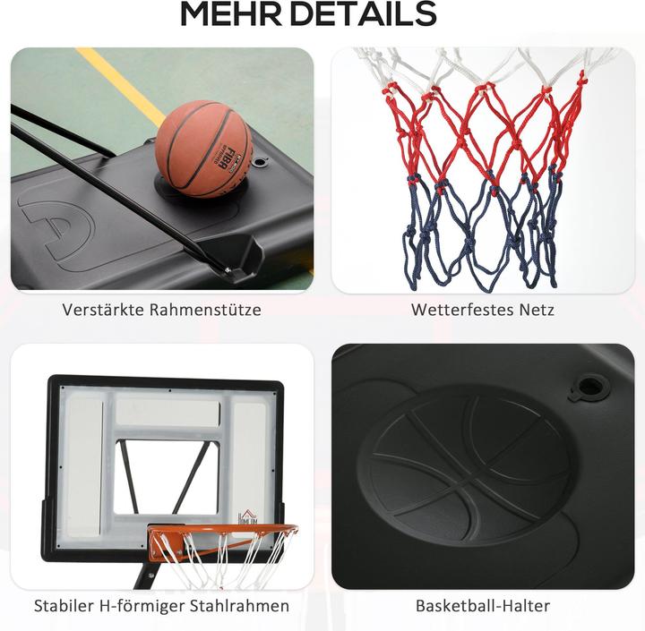 Image du produit Homcom Pied de basket-ball avec roulettes