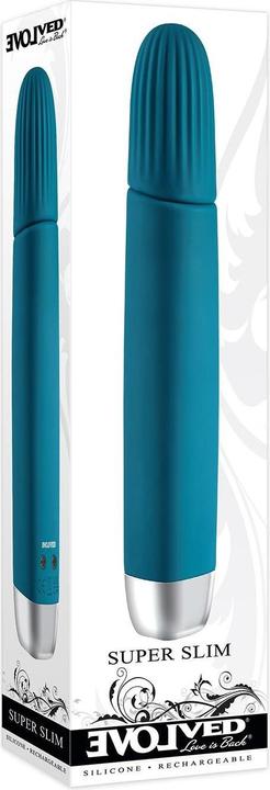 Productafbeelding Evolved Love Is Back - Super Slanke Oplaadbare Siliconen Trilstok - Teal