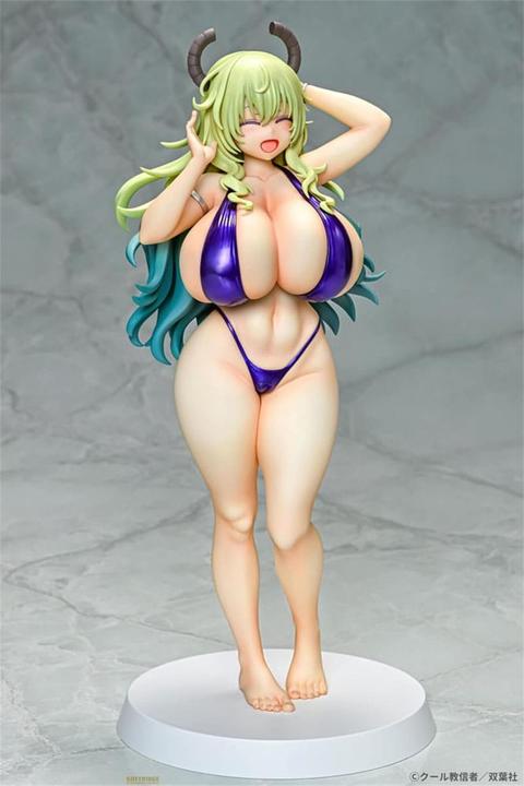 Actual product image Q-Six Miss Kobayashi's Dragon Maid PVC Statue 1/7 Lucoa Bikini Style 26 cm