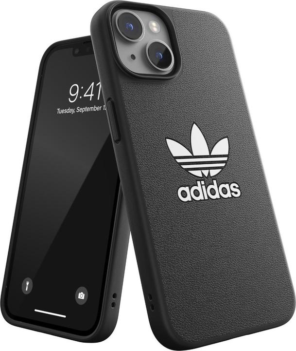 Immagine prodotto adidas OR Custodia Basic per iPhone 14 6.1" in pelle nera 50177 (Apple iPhone 14)