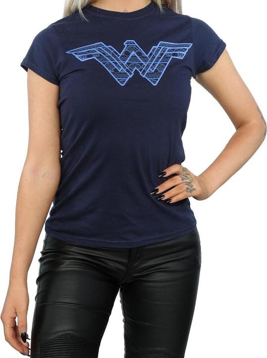 Immagine prodotto Wonder Woman Pattern Fill Logo Maglietta Donna (XL)