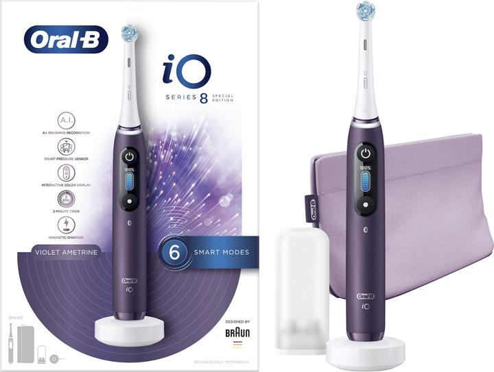 Image du produit Oral-B iO Series 8 Édition spéciale Violet Ametrine (Brosse à dents oscillo-rotative)