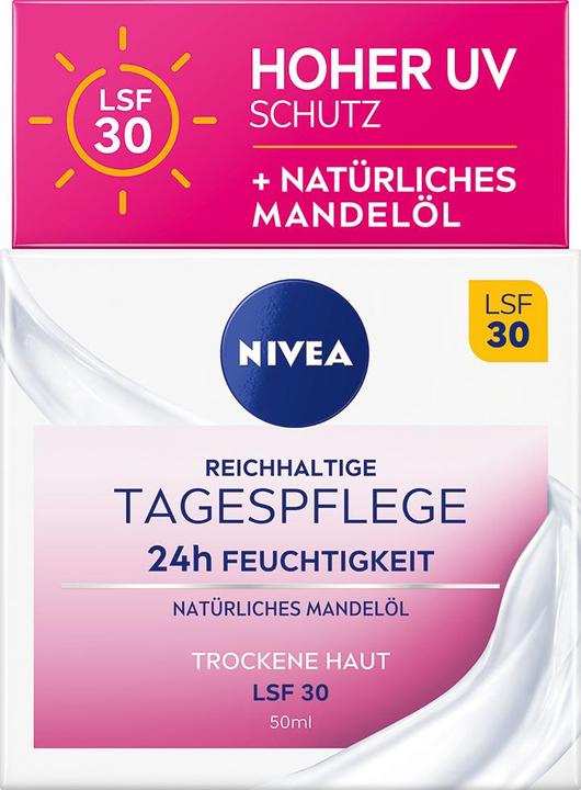 Produktbild NIVEA 24h Feuchtigkeit (50 ml, Tagescreme, SPF 30)