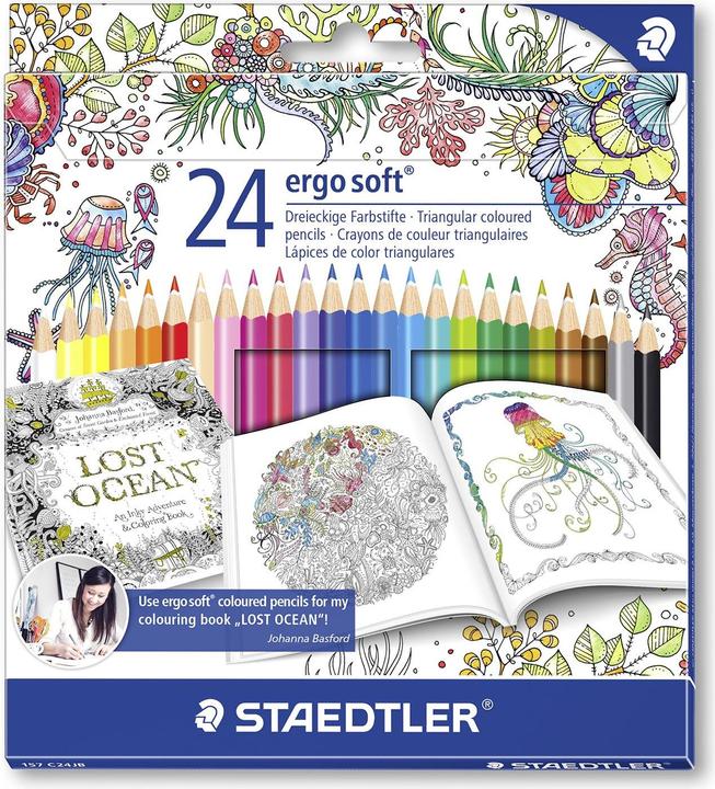 Image du produit Staedtler ergosoft, édition Johanna Basford (Multicolore)