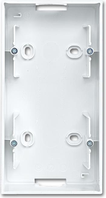 Actual product image Busch-Jaeger 2-gang accessories surface-mounted housing Busch-balance SI alpine white 1702-914 (1702-914)