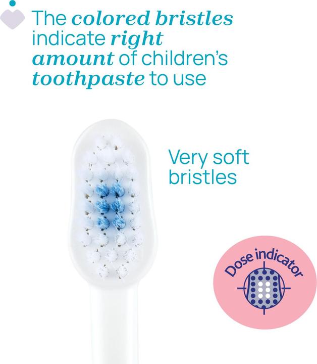 Produktbild Chicco Zahnbürste, HIPPO - 3 - 6Y (Weich, 1 x)