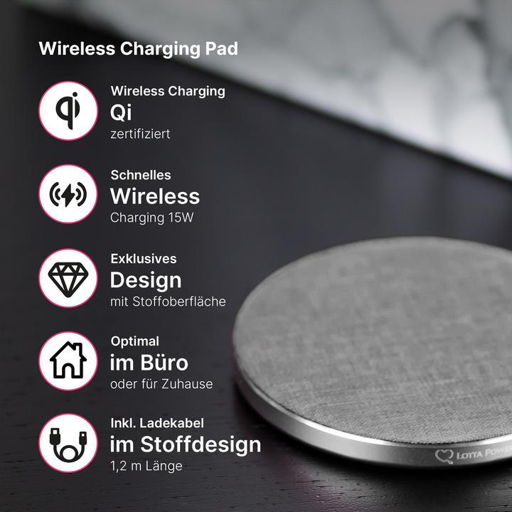 Actual product image Lotta Power Wireless Pad (15 W)