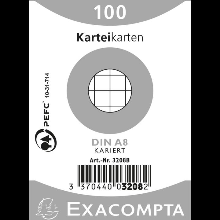 Image du produit Exacompta Fiches A8 (55 x 74 mm, 205 g/m², 100 x)