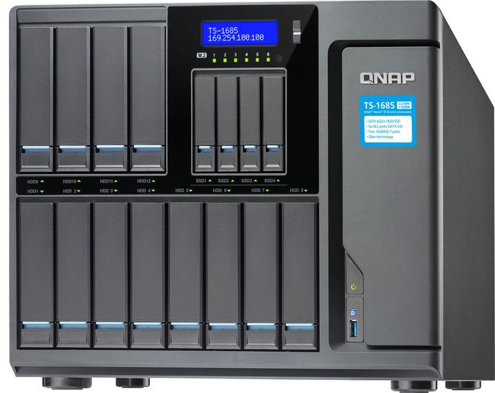 Produktbild QNAP TS-1685-D1521-8G 16BAY 2.4GHZQ (0 TB)