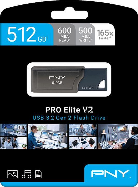 Produktbild PNY Pro Elite V2 (512 GB, USB-A)