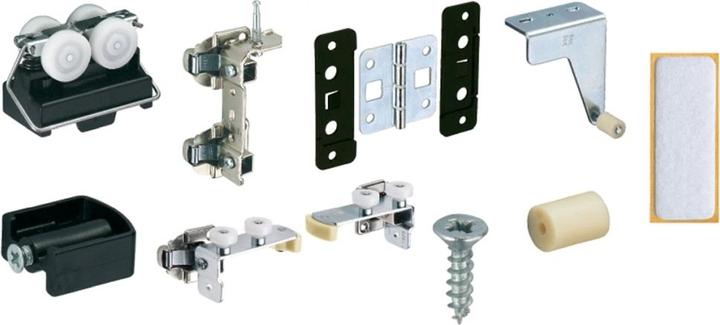 Actual product image Hettich Folding sliding door hardware Wing 77, Forslide