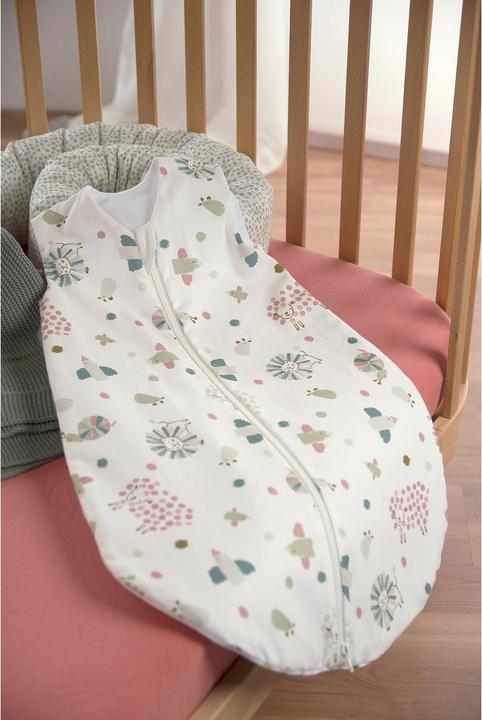 Actual product image Odenwälder Baby winter sleeping bag padded Wildlife Green size 90 (90 cm)