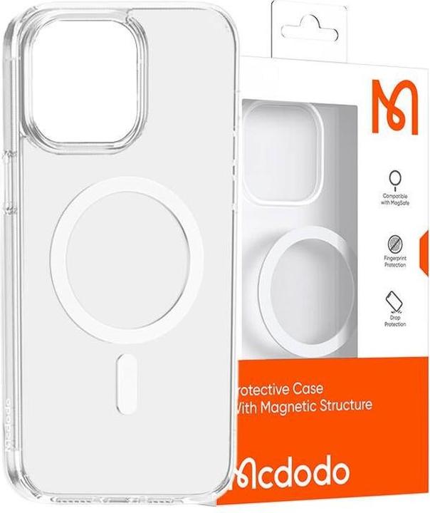 Actual product image Mcdodo Magnetic case for iPhone 15 Pro Max (clear) (Apple iPhone 15 Plus)