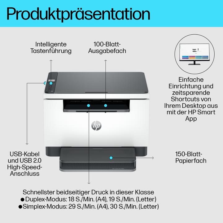 Energie-Label HP LaserJet MFP M234d A4, 29S. SW, MF, Duplex (Laser, Schwarz-Weiss)