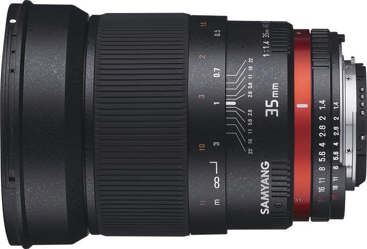 Produktbild Samyang 35mm f/1.4 AS UMC Nikon F (Nikon DX, Nikon F, Vollformat)