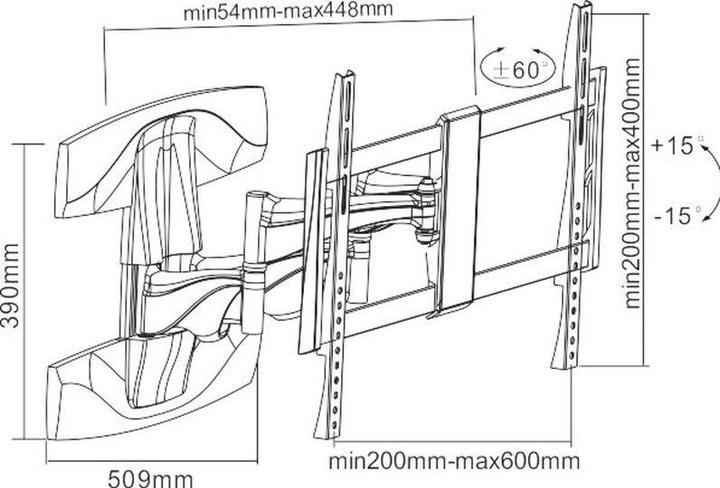 Immagine prodotto Xantron Topline-464-W (Muro, 70", 45 kg)