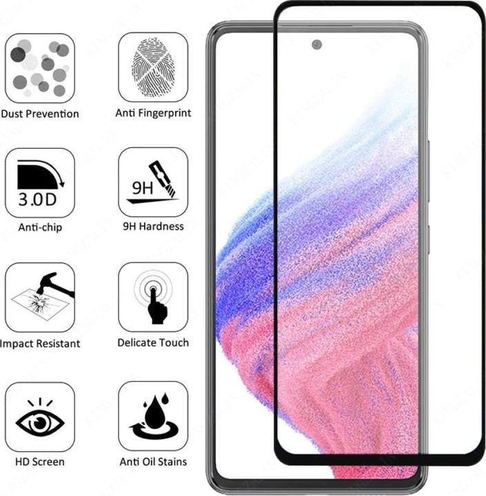 Immagine prodotto Screenguard Vetro antiproiettile al 100% a schermo intero (1 Pezzo/i, Samsung Galaxy A53 5G)