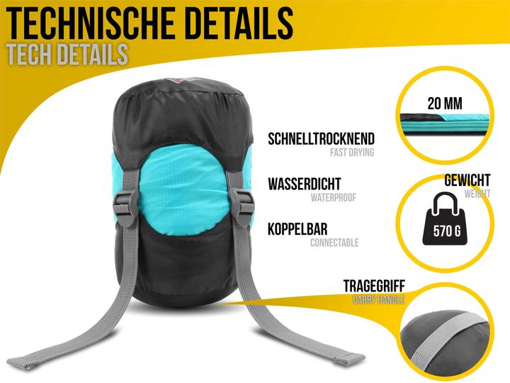 Immagine prodotto Normani Ultralight-Schlafsack Runty (210 cm)