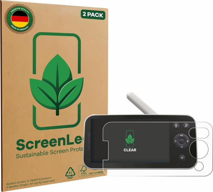 Image du produit ScreenLeaf Film de protection d'écran, Protection d'écran Écologique, Clear, Anti-Rayures