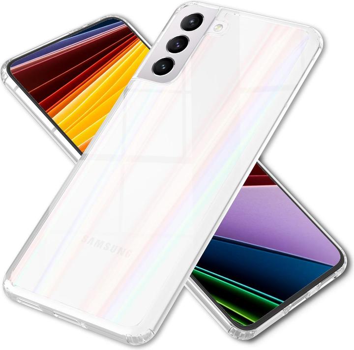Produktbild Nalia Klare Hartglas Hülle Regenbogen Effekt (Samsung Galaxy S22)