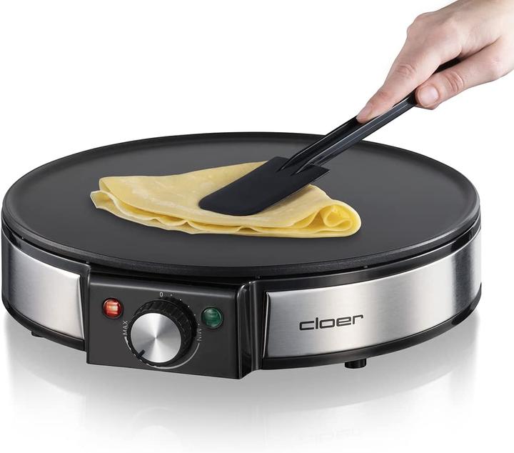 Actual product image Cloer 6630 Crepe maker 2 crepe(s), stainless steel