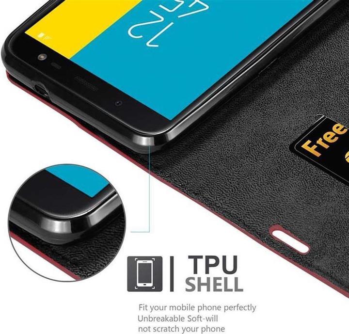 Actual product image Cadorabo Book Invisible Magnet Cover (Samsung Galaxy J6 (2018))