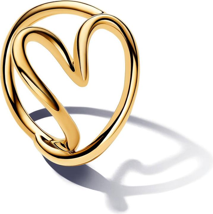 Actual product image Pandora Organic moulded heart ring (52)