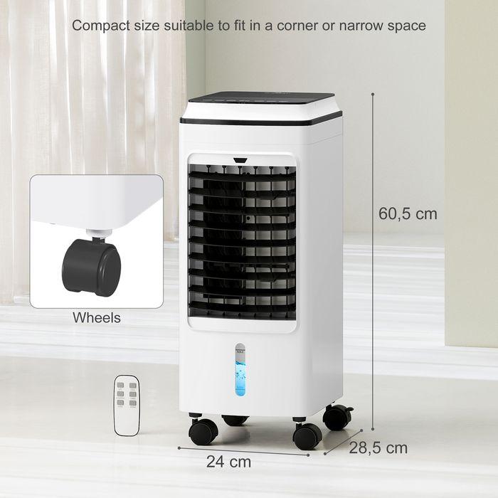 Image du produit Swisshandel24 3 in 1 Mobile Klimaanlage mit Luftbefeuchtung Wasserkühlung 4L für 20  Weiss (20 m²)