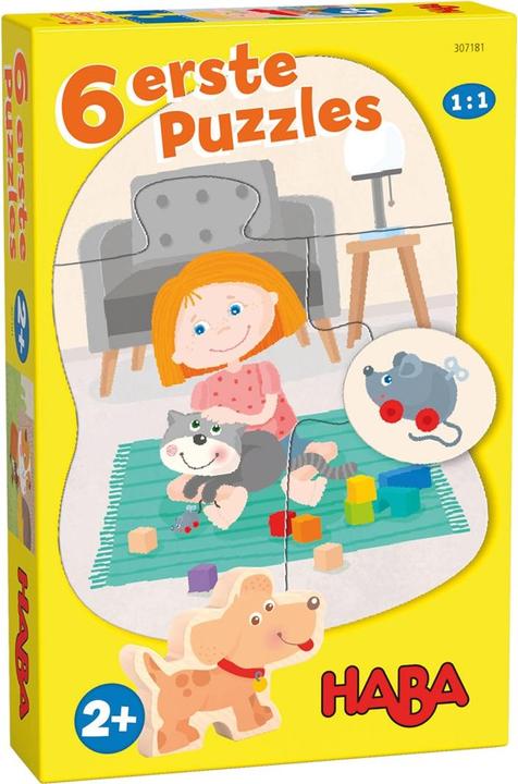 Actual product image Haba 6 first puzzles pets (18 pieces)