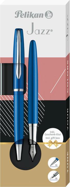 Image du produit Pelikan Stylo Plume & Stylo Bille Jazz Noble Elegance Saphire Bl (Bleu, 2 x)